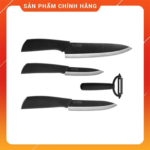 Bộ dao gốm nano Huo Hou HU0010, Hàng Chính Hãng