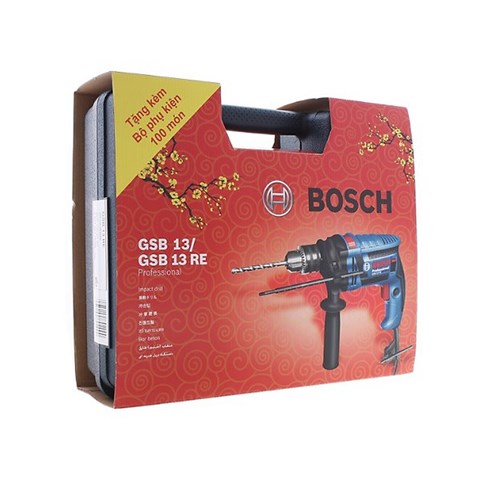 Máy Khoan Động Lực Bosch GSB-13RE SET Kèm 100 Phụ Kiện Chi Tiết