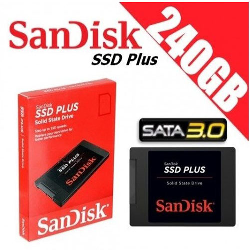 Ổ Cứng SSD Sandisk Plus 240GB 2.5 inch Sata 3