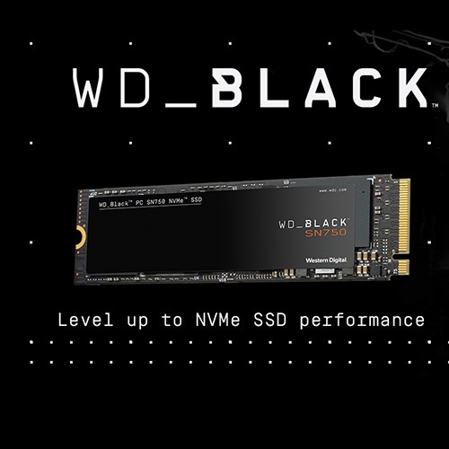 Ổ cứng SSD WD Black 250GB SN750 M.2 PCIe Gen3 x4 NVMe